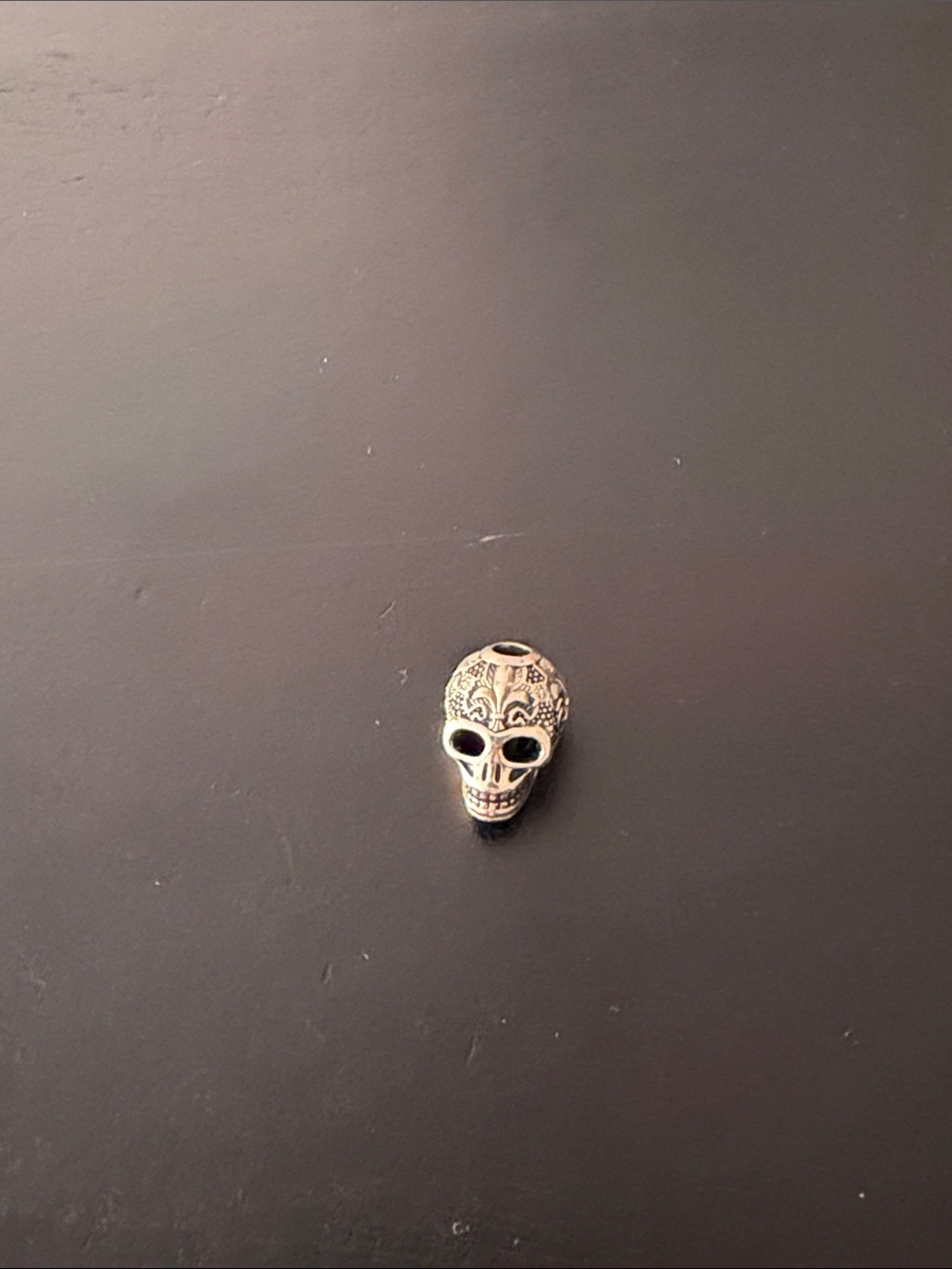 Sterling Silver Skull Bead